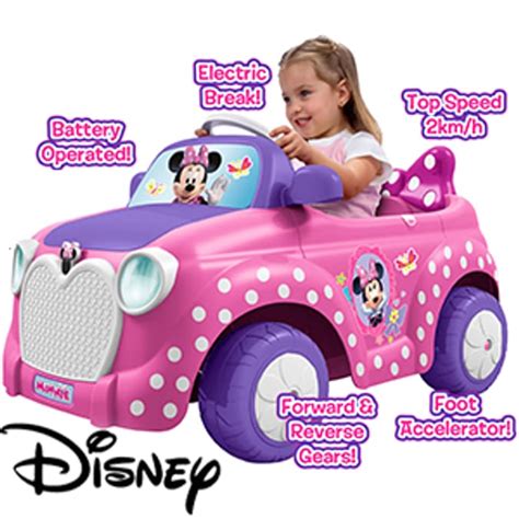 Minnie Mouse 6V Ride On Car, battery powered cars, ride on cars, minie ...