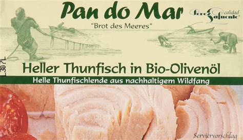 Pan Do Mar Heller Thunfisch In Bio Oliven L G Amazon De