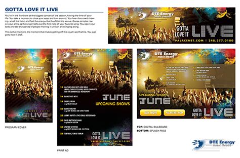 Summer branding for DTE Energy Music Theatre on Behance