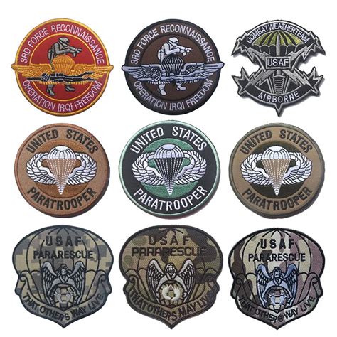 USAF United States Air Force Tactical Morale Patch Paratrooper ...