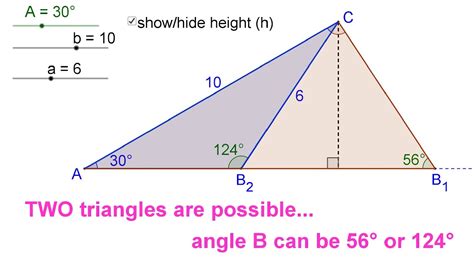 Law Of Sines Ambiguous Case Worksheet With Answers