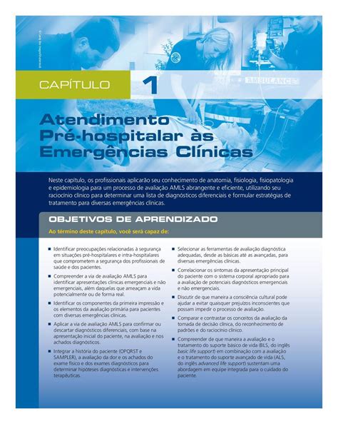 Livro AMLS Atendimento Pré Hospitalar às Emergências Clínicas