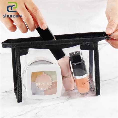 China Clear Cosmetic Bags with Zipper Manufacturers Suppliers Factory ...