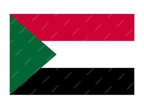 Sudan flag official country flag official country signs | Premium Vector
