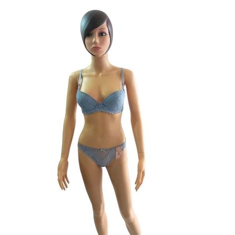 Ensemble Lingerie Femme Soutien Gorge String Modèle Vénus Gris Taille Du 80 au 100
