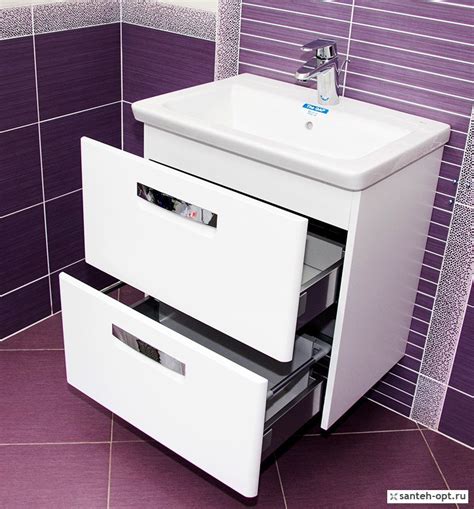 Тумба под раковину ROCA UNIK THE GAP 70 см ZRU9302733 цвет белый купить ...