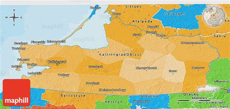political  map  kaliningrad