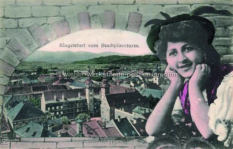 Klagenfurt Collage 1908 Wiener Werkstätte Postkarten