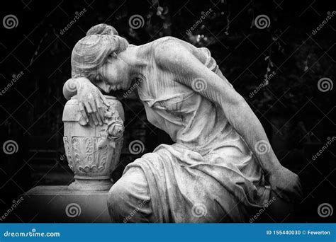 Sad And Weeping Woman Sculpture Sad Grieving Expression Sculpture With