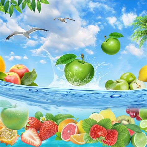 Wallpaper Buah Segar Fruit Natural Foods Water Plant Organism