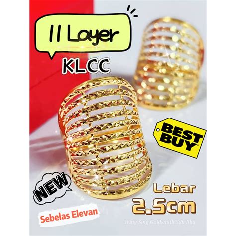 Wing Sing Cincin Sebelas 11 Layer KLCC Bajet Tulen Emas 916 916 Gold