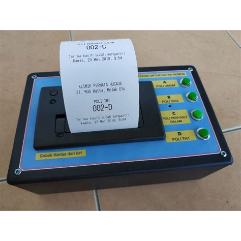 mesin custom queue queue queue machine number printer shopee malaysia