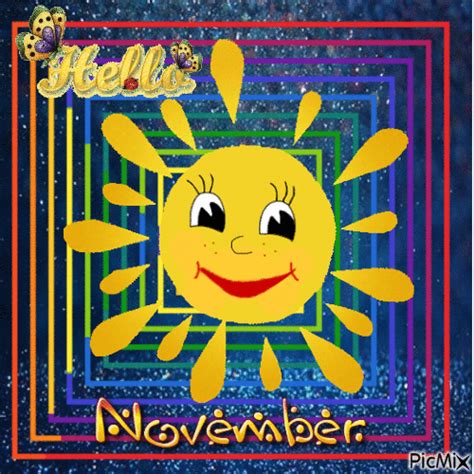 Hello November Free Animated  Picmix