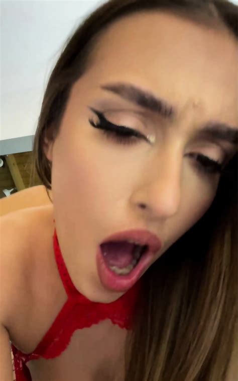 REDHEAD LESBIAN TEEN IN RED LINGERIE KISSES HER GF BREASTS SPANKS HER ASS AND LICKS HER ASSHOLE