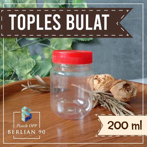 Jual Toples Plastik Ml Bulat Toples Bumbu Dan Sambal Di Lapak