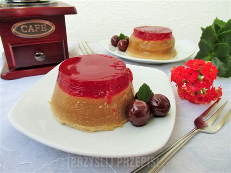 KAWOWA PANNA COTTA Z WIŚNIOWĄ NUTĄ przepis PrzyslijPrzepis pl