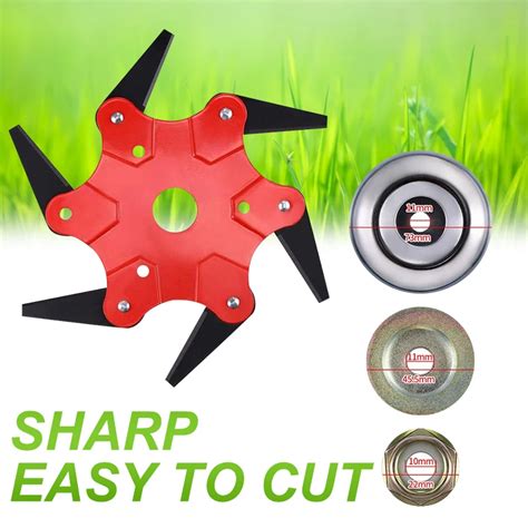 65MM Universal Manganese Steel Brush Easy Cutter Blade 6 Teeth Grass