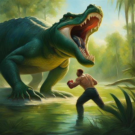 Dream About Wrestling Alligator And Lion