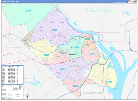 digital maps arlington county virginia marketmapscom