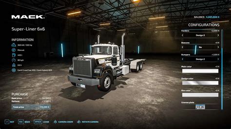 FS22 Mack Anthem Pinnacle Superliner PACK V1 0 0 0 Mod FS25 Mods