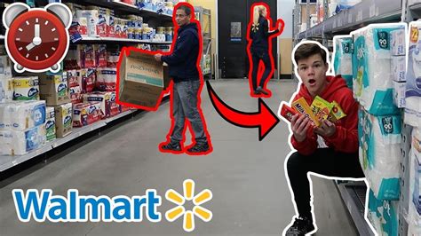 24 Hour Overnight Challenge In Walmart Youtube