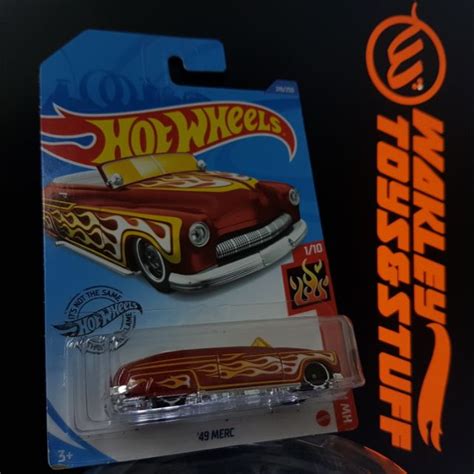 Hot Wheels HW FLAMES 49 MERC RED YELLOW WHITE FLAMES DECAL Shopee Malaysia