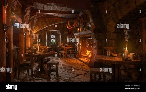 Medieval Tavern Illustration Hi Res Stock Photography And Images Alamy