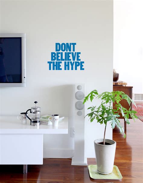 Paper Jam Press - Dont Believe the Hype Wall Decal by BLIK