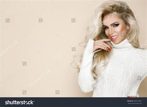 Portrait Beautiful Sexy Blonde Woman Long Stock Photo Shutterstock
