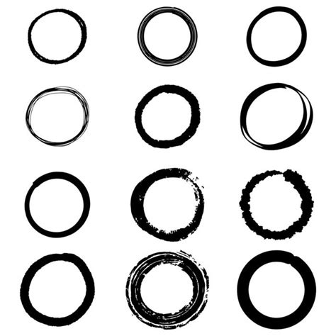 sketch circle vector art icons  graphics
