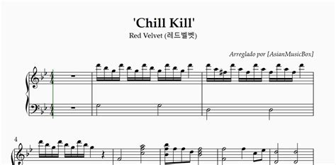 Red Velvet 레드벨벳 Chill Kill Piano Sheet Music Midi Wav