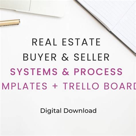 Real Estate Trello Template Etsy