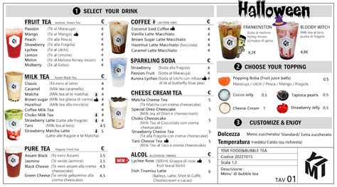 Speisekarte Von Yimi Food And Bubble Tea Specialità Asiatiche