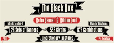 The Black Box Font | Designed by deFharo