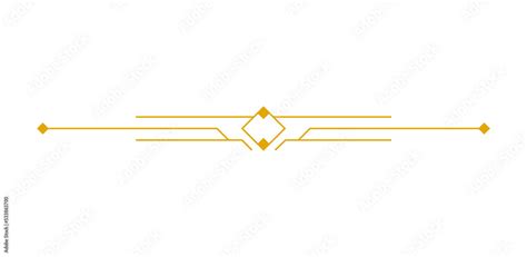 Art Deco Outline Stroke In Golden Color For Classy And Luxury Style