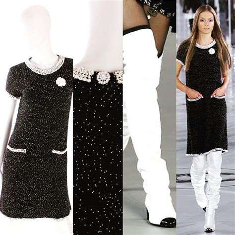 Chanel Dress - black/pearls Runway Ready-to-Wear For Sale at 1stdibs