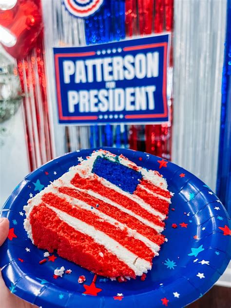 American Flag Birthday Cake