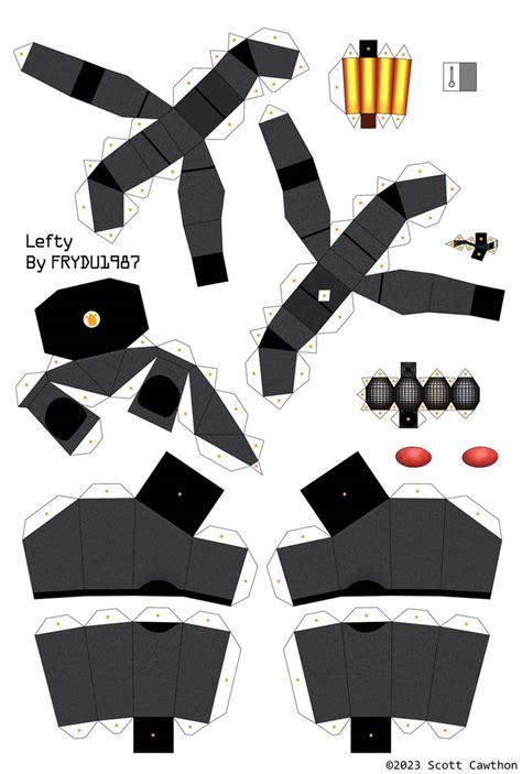 Lefty Papercraft 2 3 By Elfreduchasmaruchans On Deviantart
