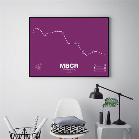 MBTA Commuter Rail Fitchburg Line Poster – vanmaps
