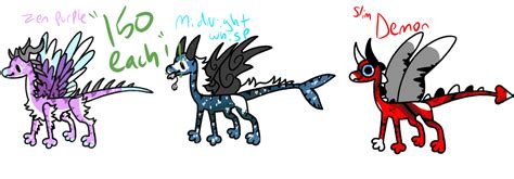 Triple Dragon Adopts Open 150 Each By Fazzywazzyuwu On Deviantart