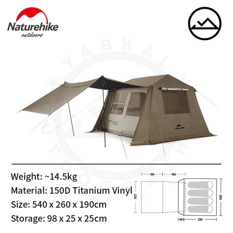 Naturehike Village V Quick Open Tent Lazada Ph