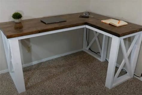 41 Diy L Shaped Desk Plans And Ideas Handy Keen