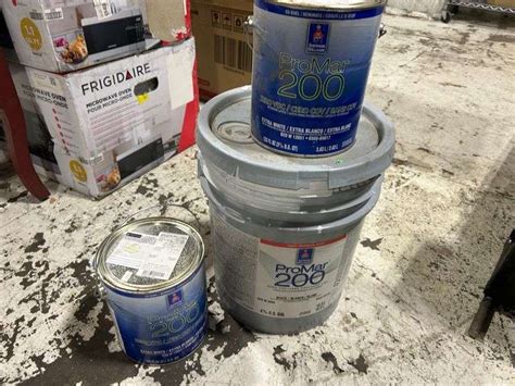 Sherwin Williams Promar 200 Paint Prime Time Auctions Inc