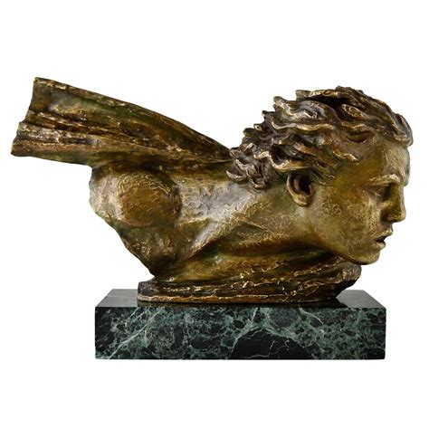Art Deco Bronze Sculpture Bathing Nude Deconamic