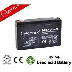 Rechargeable Sealed Lead Acid Battery 6V 7AH Explosion Proof – matrix