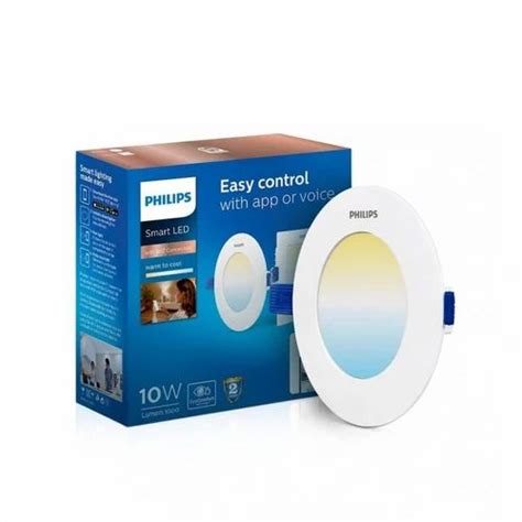 PHILIPS Smart Wi Fi LED Downlighter 10 Watt Wiz Connected Round Square