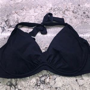 Athleta Swim Athleta Bra Cup Wrap Bikini Top 4ddd Navy Poshmark