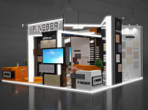 Fineber, stand on Behance