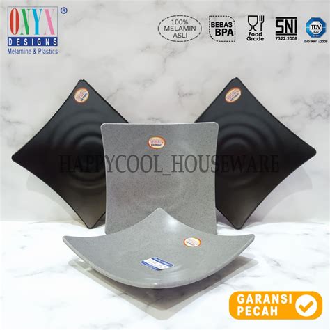 Jual Onyx Cosmic Series Plate Square Dinner In Piring Melamin