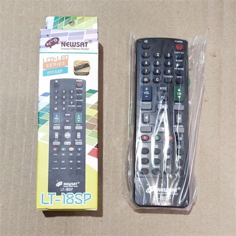 jual remot tv sharp ledlcd  setting langsung pakai shopee